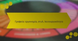 Γραφεία: εργονομία, στυλ, λειτουργικότητα
