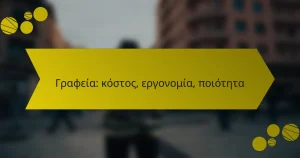 Γραφεία: κόστος, εργονομία, ποιότητα