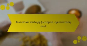Φωτιστικά: επιλογή φωτισμού, εγκατάσταση, στυλ